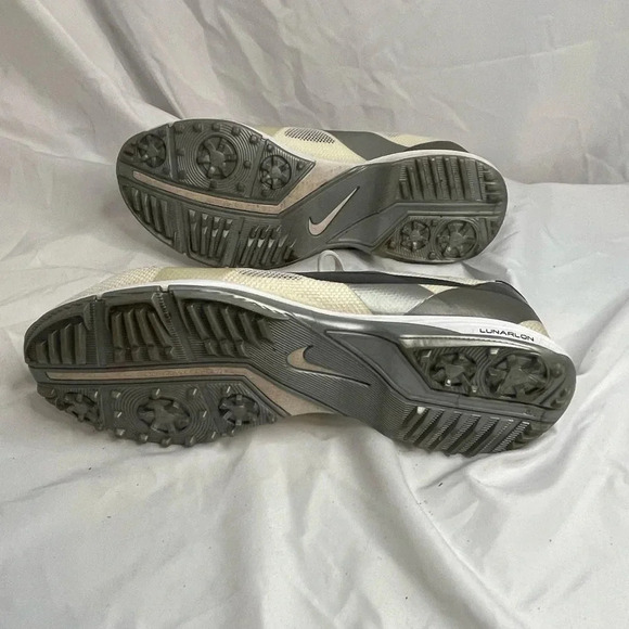 Nike Shoes Mens Sz 8 Hyperfuse 9 Golf Cleats Sneakers 483325-100 Yellow Lace Up - Picture 11 of 11